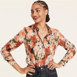 J. Crew Liberty of London “Hazy Days”  Floral Blouse Size 6